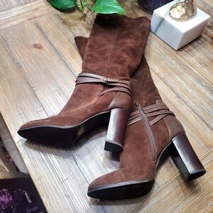 ANTONIO MELANI Chocolate Heeled Boots